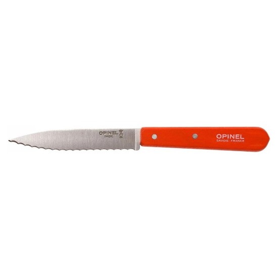 Cutit cu lama serata N°113, inox, 10cm, "Les Essentiels", Mandarin - Opinel