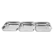 Set 3 tavi panare, inox, 15x22x3cm - Zokura