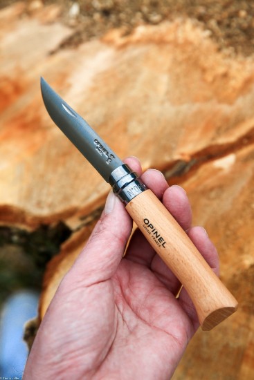 Cutit de buzunar N°08, inox, 8,5cm, "Tradition Inox" - Opinel