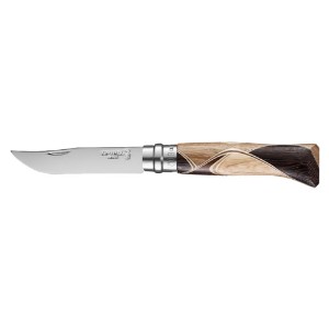 Cutit de buzunar N°08, inox, 8,5 cm, "Tradition Luxury", Chaperon - Opinel