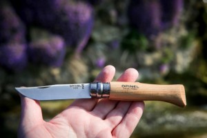 Cutit de buzunar N°09, inox, 9cm, "Tradition Inox" - Opinel