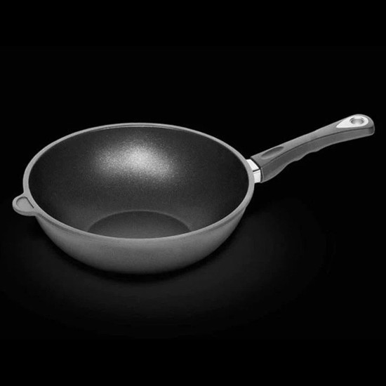Tigaie wok, aluminiu, 28 cm - AMT Gastroguss