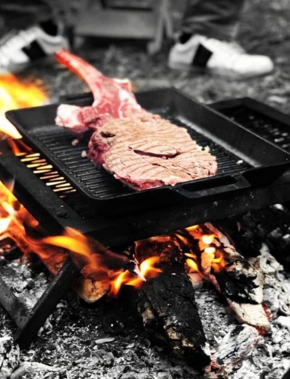 Tava grill, fonta, 45 x 26 cm - LAVA