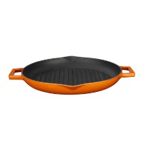 Tigaie grill, fonta, 26cm, Portocaliu - LAVA