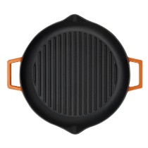 Tigaie grill, fonta, 26cm, Portocaliu - LAVA