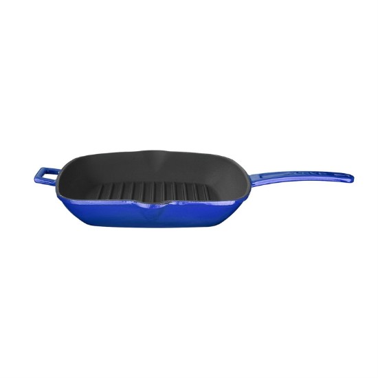 Tigaie grill patrata, 26x26 cm, Albastru - LAVA