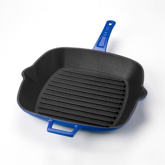 Tigaie grill patrata, 26x26 cm, Albastru - LAVA