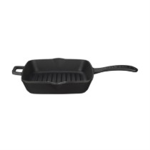 Tigaie grill patrata, fonta, 19,5 x 19,5 cm - LAVA