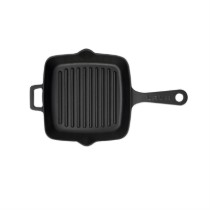 Tigaie grill patrata, fonta, 19,5 x 19,5 cm - LAVA