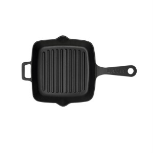 Tigaie grill patrata, fonta, 19,5 x 19,5 cm - LAVA