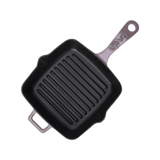 Tigaie grill, fonta, 19,5 x 19,5 cm, Mov - LAVA