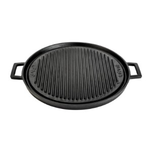 Grill rotund fonta, reversibil, 34 cm - LAVA