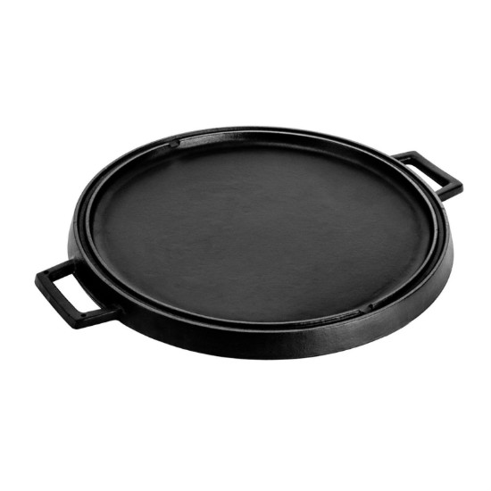 Grill rotund fonta, reversibil, 34 cm - LAVA