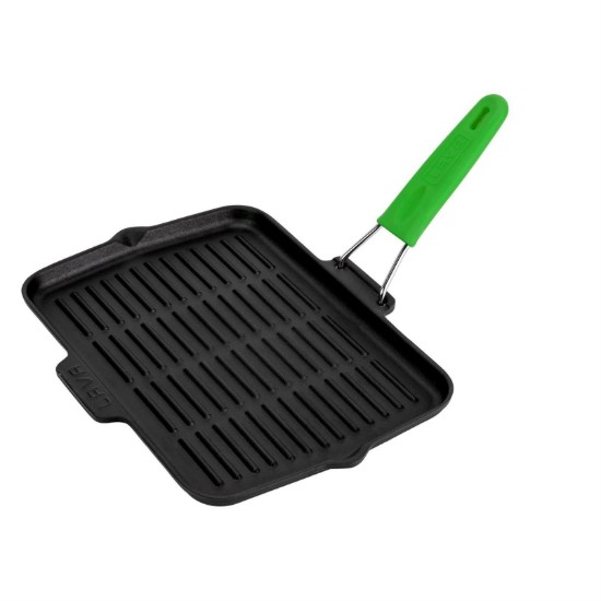 Tigaie grill, fonta, 30 x 21 cm, maner Verde - LAVA