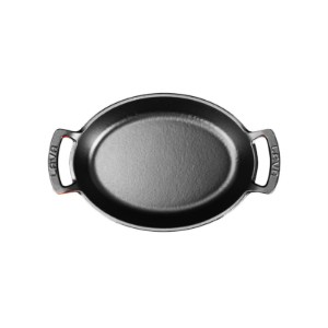 Tava ovala fonta, 23 x 17, Rosu - LAVA