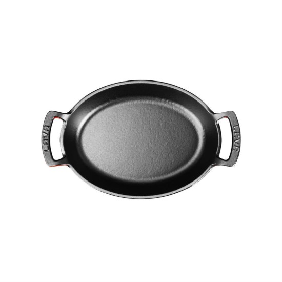 Tava ovala fonta, 23 x 17, Rosu - LAVA