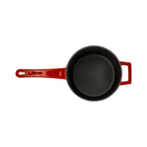 Cratita sos, fonta, 16cm/1,35L, "Glaze", Rosu  - LAVA