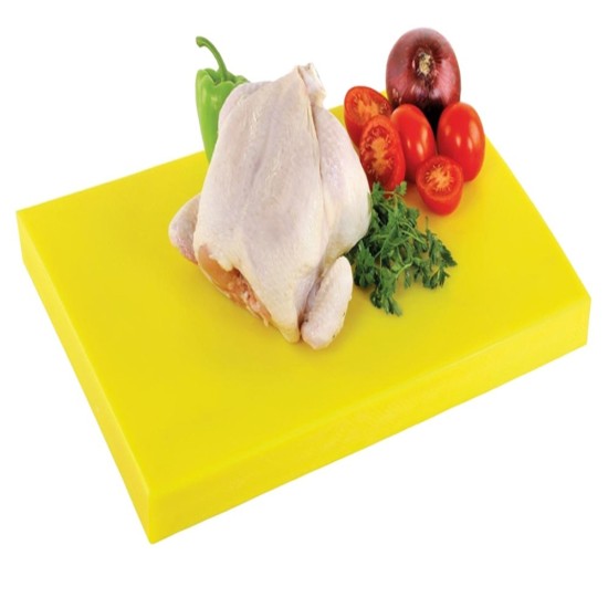 Tocator plastic, 40 x 40 cm, grosime 4 cm, Galben - Viejo Valle