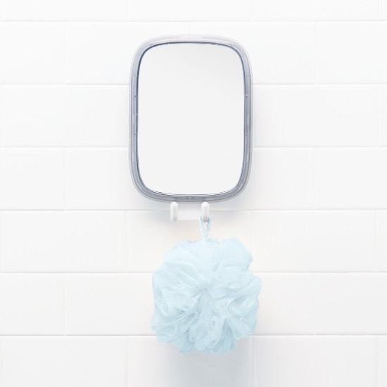 Oglinda baie anti-aburire cu ventuza, 33.5x18cm, "Good Grips" - OXO