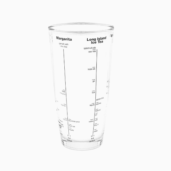 Shaker cocktail, cu retete, sticla, 700 ml - Zokura