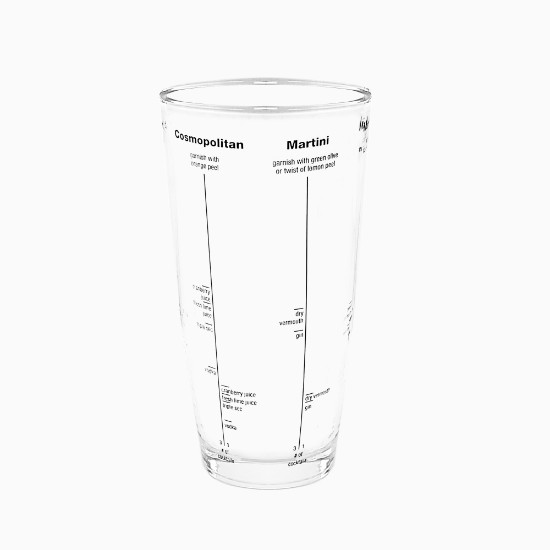 Shaker cu retete, sticla, 700 ml - Zokura