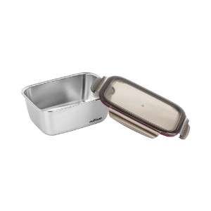 Caserola dreptunghiulara, inox, 1800ml, "Flora" - Cuitisan
