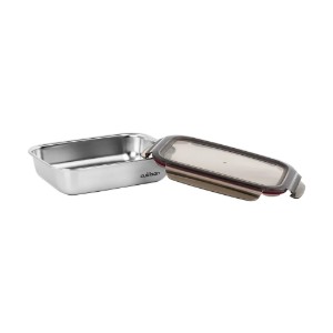 Caserola dreptunghiulara, inox, 1900ml, "Flora" - Cuitisan