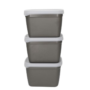 Set 3 caserole, bioplastic, 1200ml - Natural elements