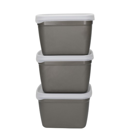 Set 3 caserole, bioplastic, 1200ml - Natural elements