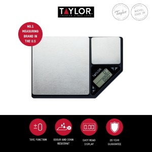 Cantar dual digital de bucatarie, 500g/5kg - Taylor Pro