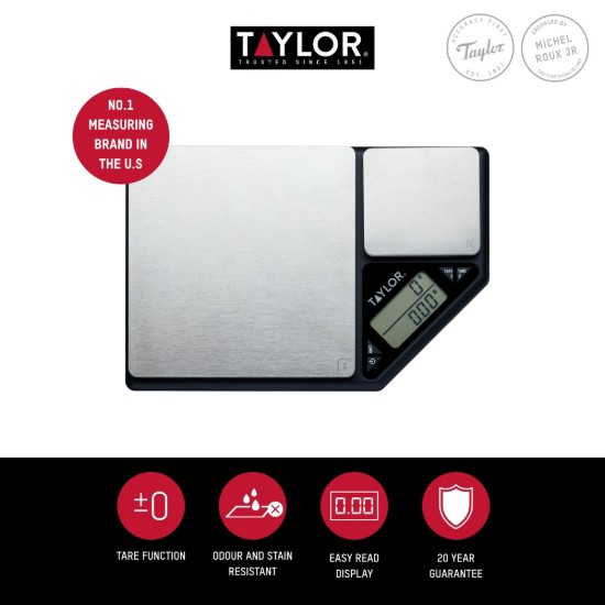 Cantar dual digital de bucatarie, 500g/5kg - Taylor Pro
