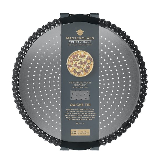 Forma perforata pentru tarta, otel, 28cm, "Master Class" - Kitchen Craft