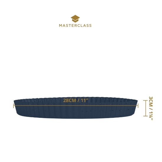 Forma perforata pentru tarta, otel, 28cm, "Master Class" - Kitchen Craft