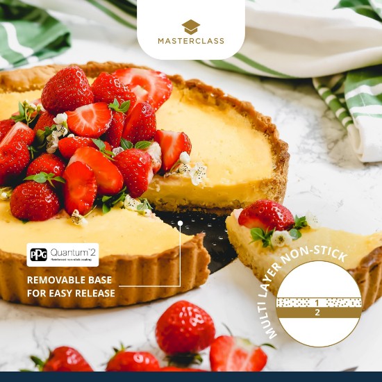 Forma perforata pentru tarta, otel, 28cm, "Master Class" - Kitchen Craft