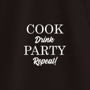 Sort, 70x90 cm, "COOK Drink PARTY Repeat!"