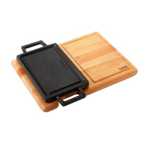 Grill fonta, 20,7 x 13,7 cm, cu suport dublu - LAVA