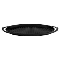 Tava grill ovala, fonta, 40 x 23 cm - LAVA