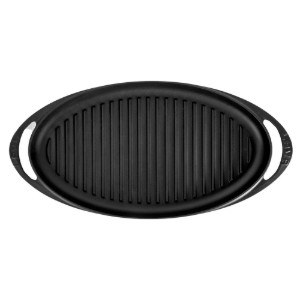 Tava grill ovala, fonta, 40 x 23 cm - LAVA