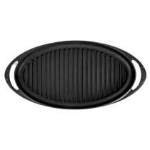 Tava grill ovala, fonta, 40x23 cm - LAVA