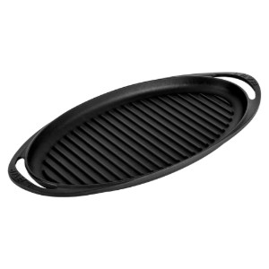 Tava grill ovala, fonta, 40x23 cm - LAVA