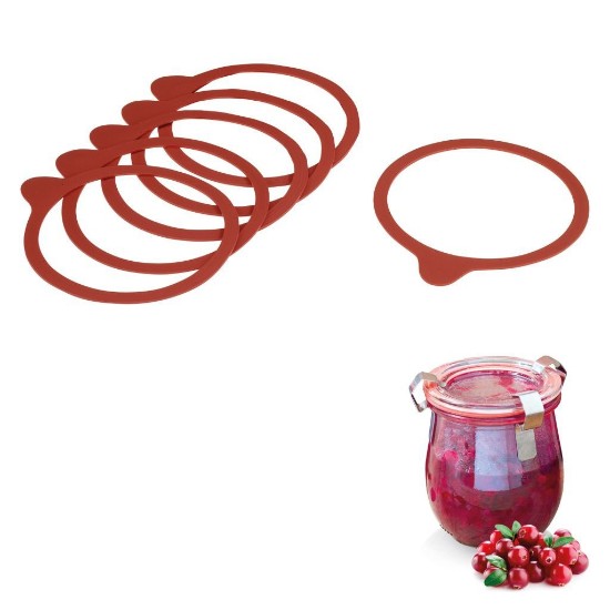 Set 6 garnituri pentru borcan, 67 mm, cauciuc - Westmark