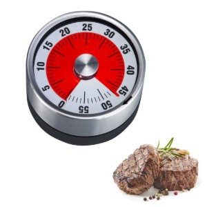 Cronometru mecanic, inox, "Futura" - Westmark