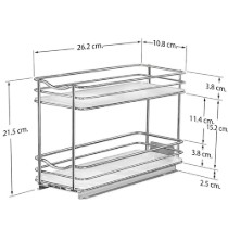 Suport culisant pentru condimente, 26x10,8x21,6cm - Zokura