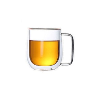 Set 2 cani sticla, cu perete dublu, 350ml - Zokura