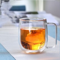 Set 2 cani sticla, cu perete dublu, 350ml - Zokura