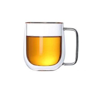 Set 2 cani sticla, cu perete dublu, 450ml - Zokura