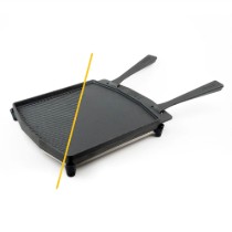 Plita/Grill fonta doua fete, cu suport, 34,6 x 31,8 cm - Ooni