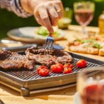 Plita/Grill fonta doua fete, cu suport, 34,6 x 31,8 cm - Ooni