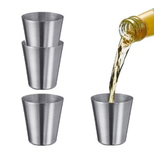 Set 4 mini-pahare, inox, 30ml, "Mendo" - Westmark
