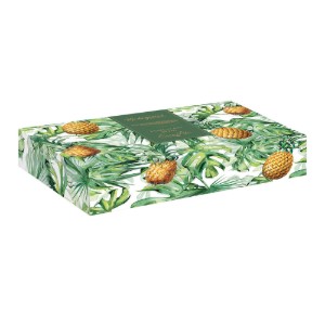Bol portelan, forma ananas, 30 x 19 cm, Galben-Verde - Easy Life